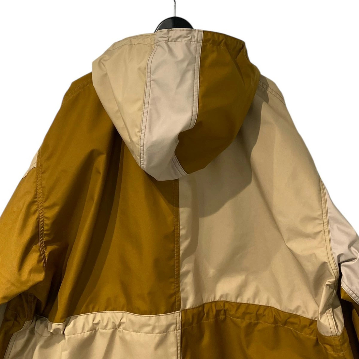 Used KUON 24AW Patchwork Shell Nylon Jacket Brown… - image 7