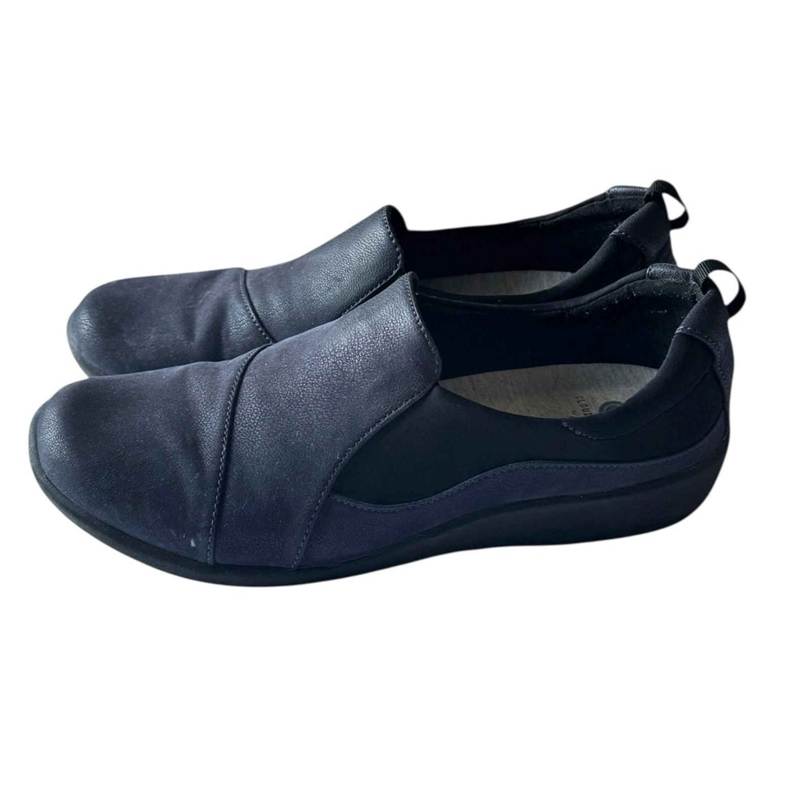 Mocassini Clarks blu navy SILLIAN PAZ SLIP ON ballerine comodi taglia 9