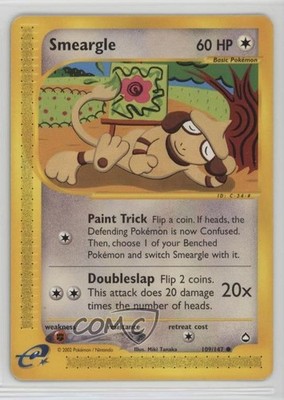 Smeargle Pokemon e-Card Series Aquapolis #109 2003