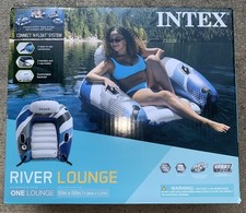Intex River Run Lounge - Inflatable Floating Water Seat with Quick Connects