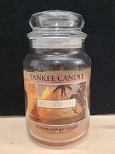 Yankee Candle - SANDALWOOD - 22oz - Rare - Used
