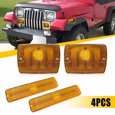 For 1987-1995 Jeep Wrangler Yj Amber Bumper Signalfender Side Marker Lamp 87-95 For 1987-1995 Jeep Wrangler Yj Amber Bumper Signalfender Side Marker Lamp 87-95
