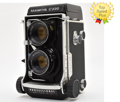   Blue Dot [Near MINT] Mamiya C220 Pro TLR Film Camera Sekor 80mm f3.7 JAPAN