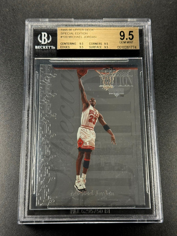 MICHAEL JORDAN 1995 UPP DECK SPECIAL EDITION #100 FOIL CARD ALL BGS 9.5 GEM SUBS