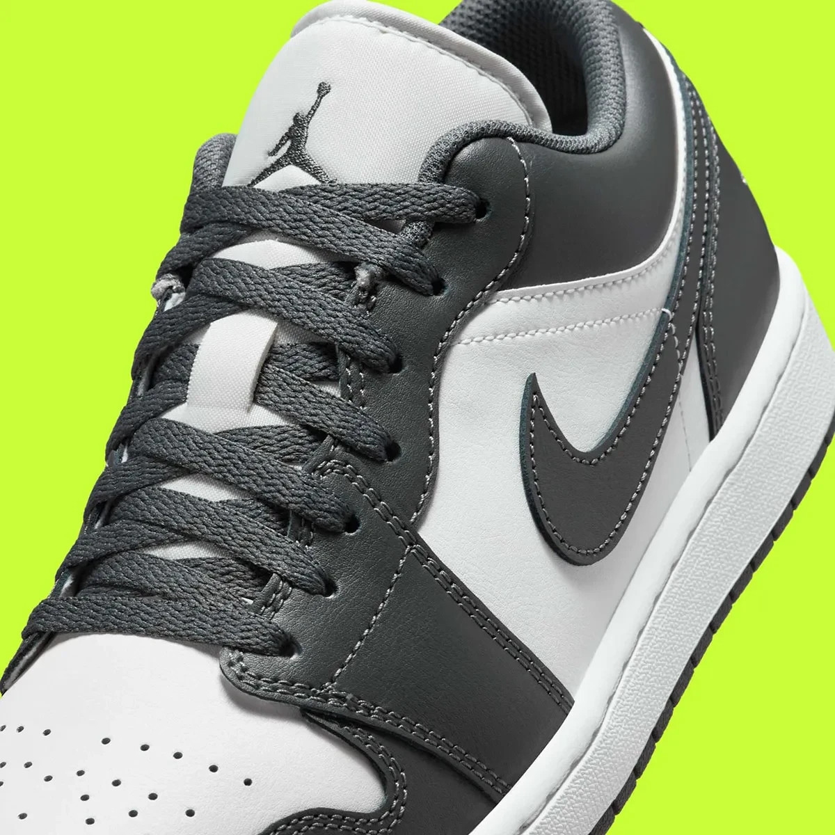 Nike Air Jordan 1 Low Shoes Iron Gray Summit White 553558-044