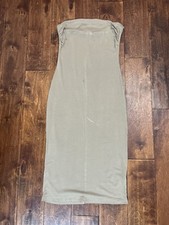 Fashion Nova Brown Bodycon Tube Top Dress Size: Medium