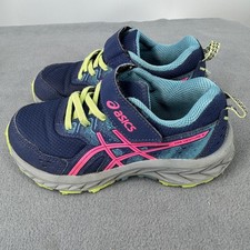 ASICS Pre Venture 9 Kids 12 Trail Running Shoes Navy Pink 1014A277