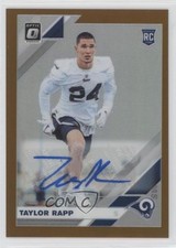 2019 Panini Donruss Optic Rookies Bronze Prizm Auto Taylor Rapp #129 Auto 10up