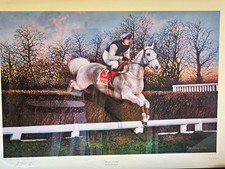 Max Brandrett Desert Orchid Horse Racing Print 2009 Limited Edition Autographed