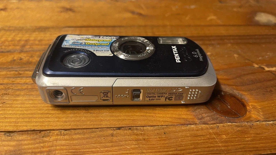 Pentax Optio WPI 6.0MP Digitalkamera Waterproof OVP alles dabei Navi Blue selten - Bild 2 von 4