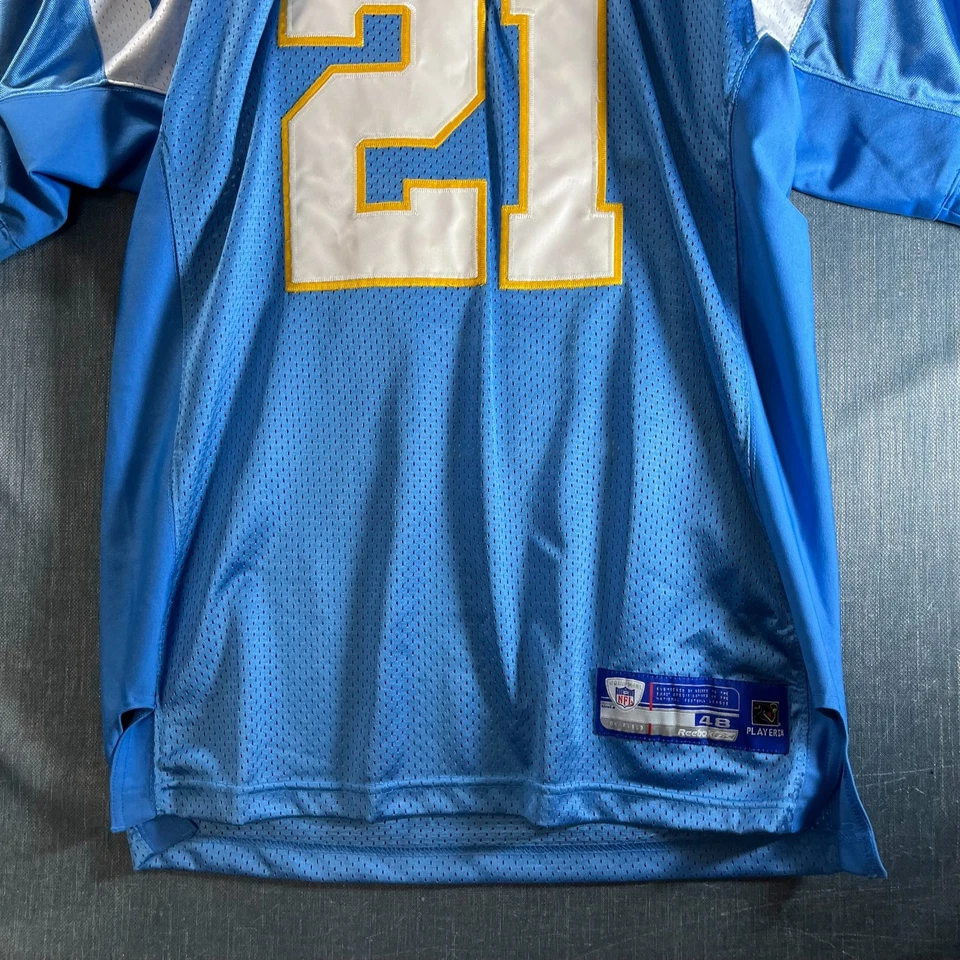 Camiseta deportiva para hombre Reebok NFL San Diego Chargers LaDainian Tomlinson 21 talla 48 azul Foto 3 de 4