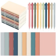 20 Set Christmas Classroom Gifts Mini Notebooks with Morandi Series Color