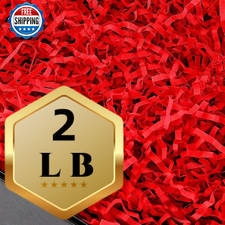 PLINJOY 2LB Crinkle Cut Paper Shred Filler Gift Basket Confetti Box Stuffing