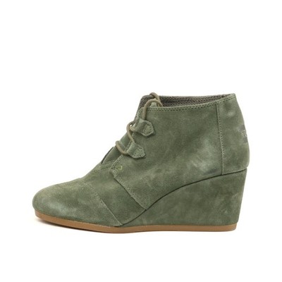 TOMS Damen Desert Wedge Stiefeletten Knöchelhoch Keilabsatz-Boots EU 38,5
