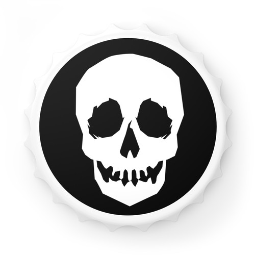 Skull Bottle Opener Magnet Unique Collectible Kitchen Tools Refrigerator - Picture 2 of 5