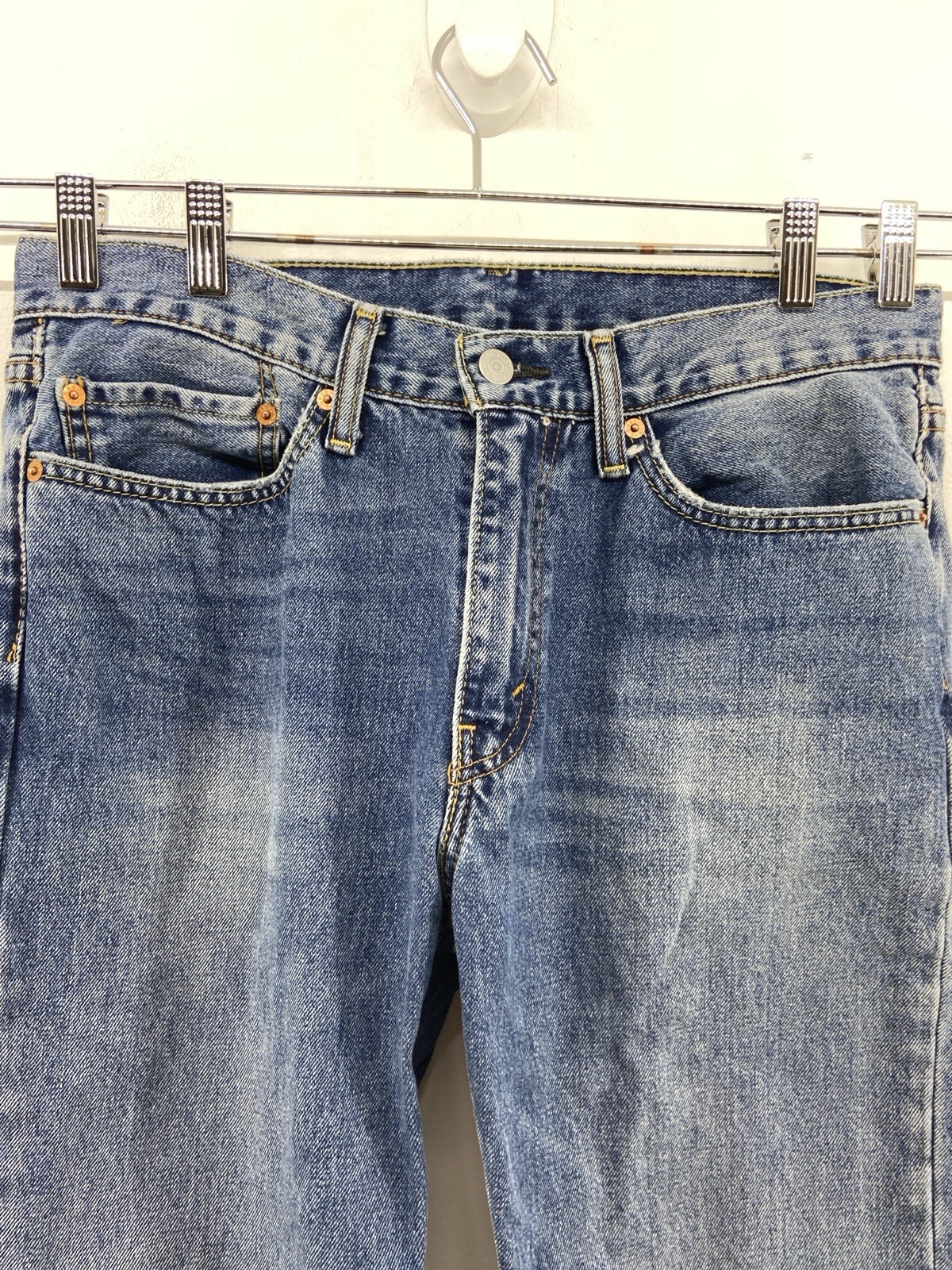 Levis 514 Men’s Medium Wash Work Jeans Size 32X 33  thumbnail 8