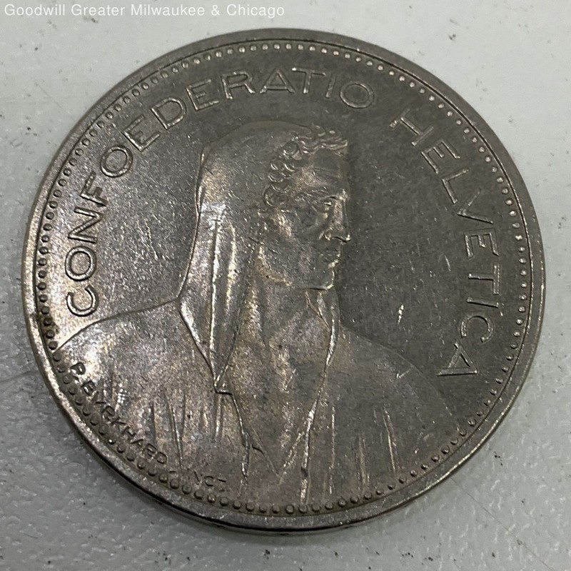 1988 Switzerland 5 Swiss Francs - 5 FR - Helvetica