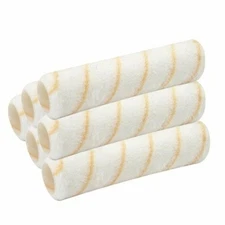 6 Pcs Reusable Paint Roller Covers 9" x 3/8" Nap Washable PVC Plastic Core NEW