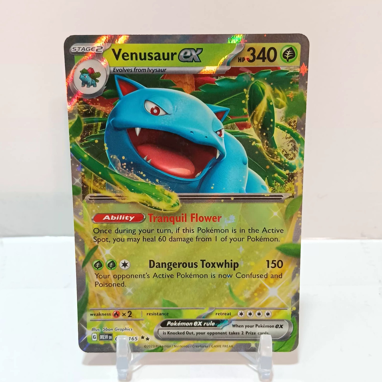 Pokémon Venusaur Ex 3/165 NM- Scarlet & Violet 151