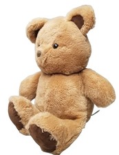R Dakin And Co San Francisco Teddy Bear 14 Inch Light Brown Dark Brown 1982 Vtg
