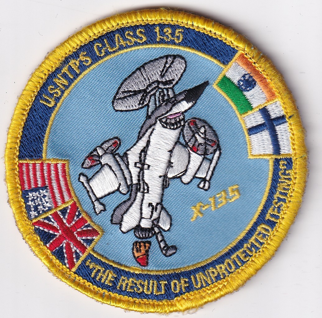 Avionics Testing US Navy Test Pilots School patch Class 135 USA UK India Finland US Navy ...