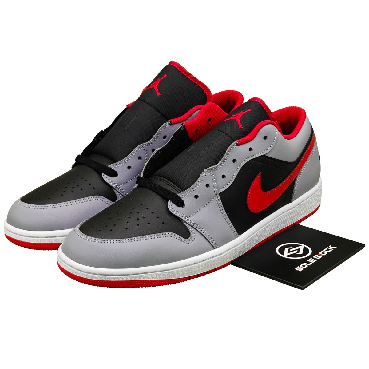 Air Jordan 1 Low Cement Fire Red - 553558-060 | eBay