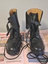 ANFIBI STIVALI MILITARI NERI POLIZIA CARABINIERI TAGLIA 44 SUOLA CUCITA