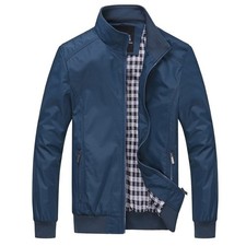 Mens Jacket Coat Casual Jacket Outdoor Sportswear Windbreaker Lightweight Bomber