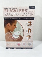 Finishing Touch Flawless Cleanse Spa Spinning Spa Brush 3 Heads - NEW