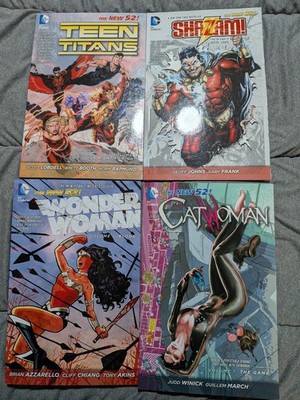 DC Comics The New 52! Graphic Novel Lot TPB Teen Titans, Wonder Woman, Shazam...