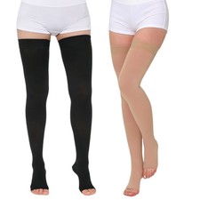 Thigh High Compression Stockings - Leg Support  Pain Relief for Men  Women USA