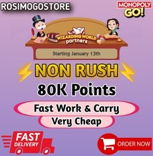 Wizarding World Partner Event Monopoly Go  Non Rush  Carry 80K Points