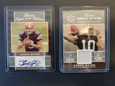 2007 Bowman Brady Quinn Signs of the Future/ Fabric of the Future RCs Auto