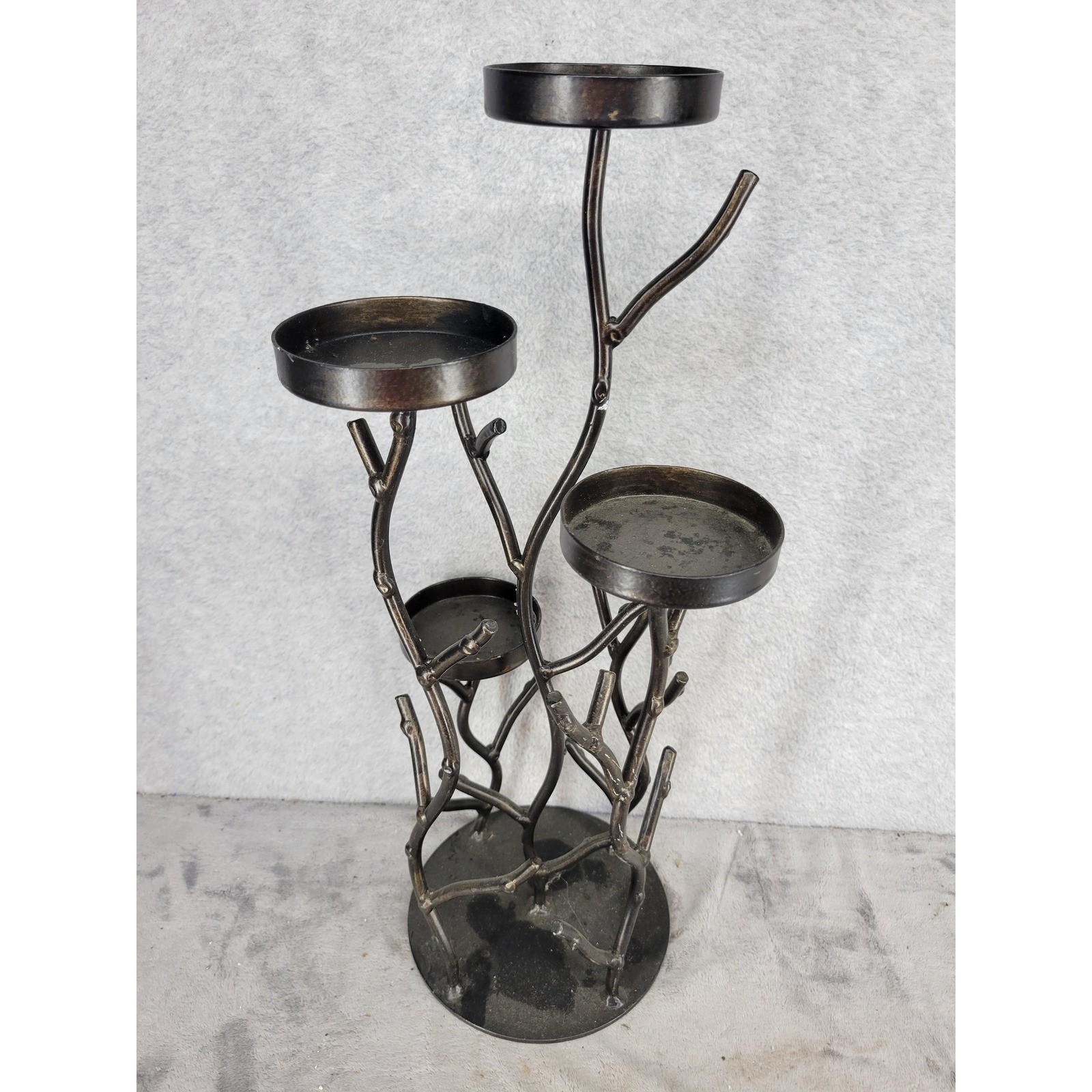 4 Tier Stand Tabletop Decor Rustic 20"