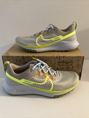 Size 10.5 - Nike React Pegasus Trail 4 Light Iron Ore Volt Retail $140