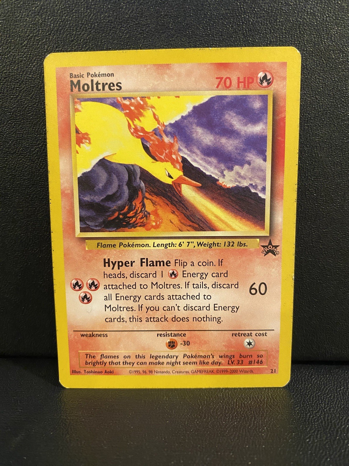 Pokemon Card - Moltres WoTC Black Star Promo #21 Pokemon the First Movie