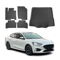 FußMatten & Kofferraumwanne Set FüR Ford Focus Mk4 2019-2025 Limo Gummi 5X