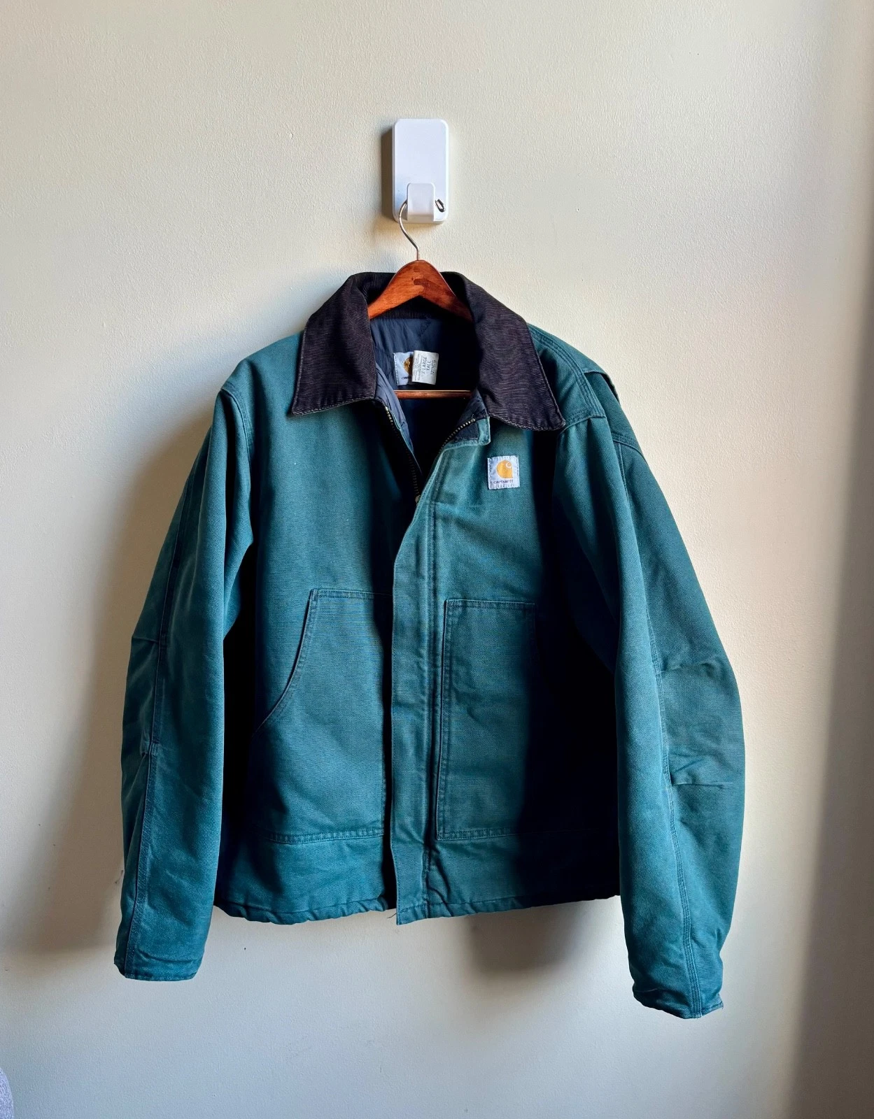 Vintage Carhartt J22HTG XL TALL hunter green - product detail image 1