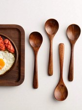 1/4/8PCS Wooden Spoons, 7inch/18cm Honey Spoons For Tea Exquisite Tablespoons UK