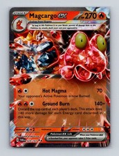 Magcargo ex 029 2024 Pokemon Twilight Masquerade Double Rare Card NM+ (b)