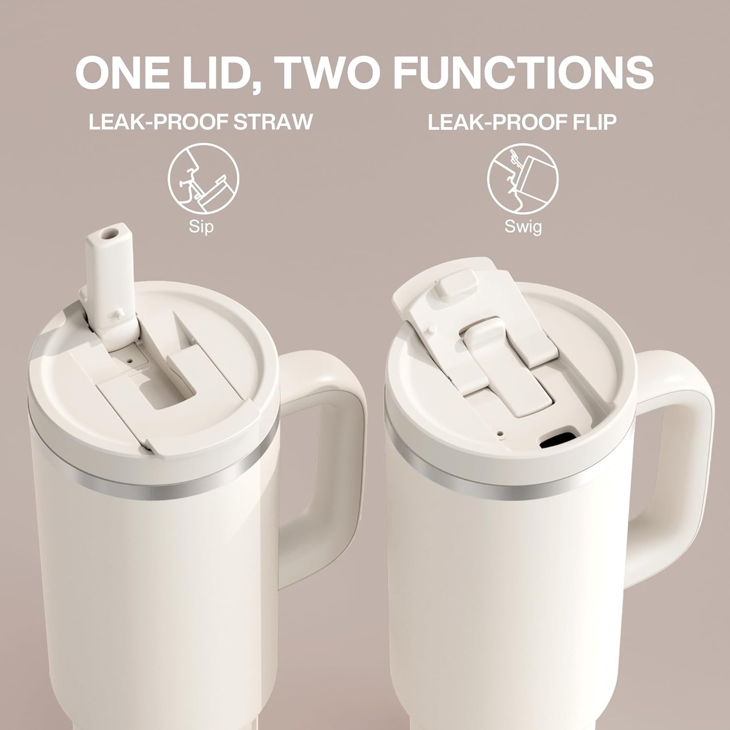 Travel-Friendly 40 oz Stainless Steel Tumbler: Keeps Drinks Cold for 24 Hours