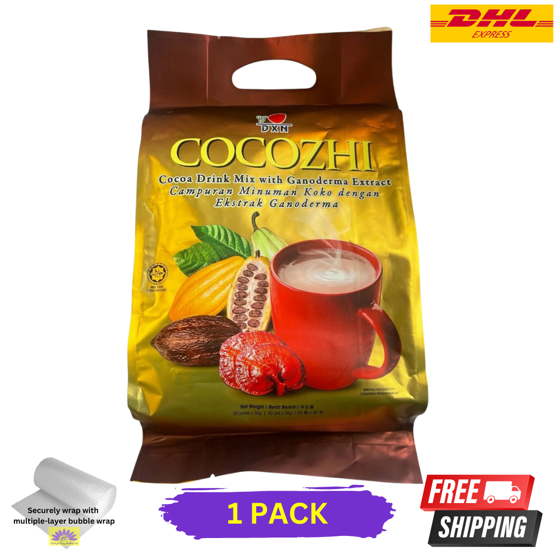DXN Cocozhi Cocoa Drink Mix with Ganoderma Extract - 20x32g (FB124