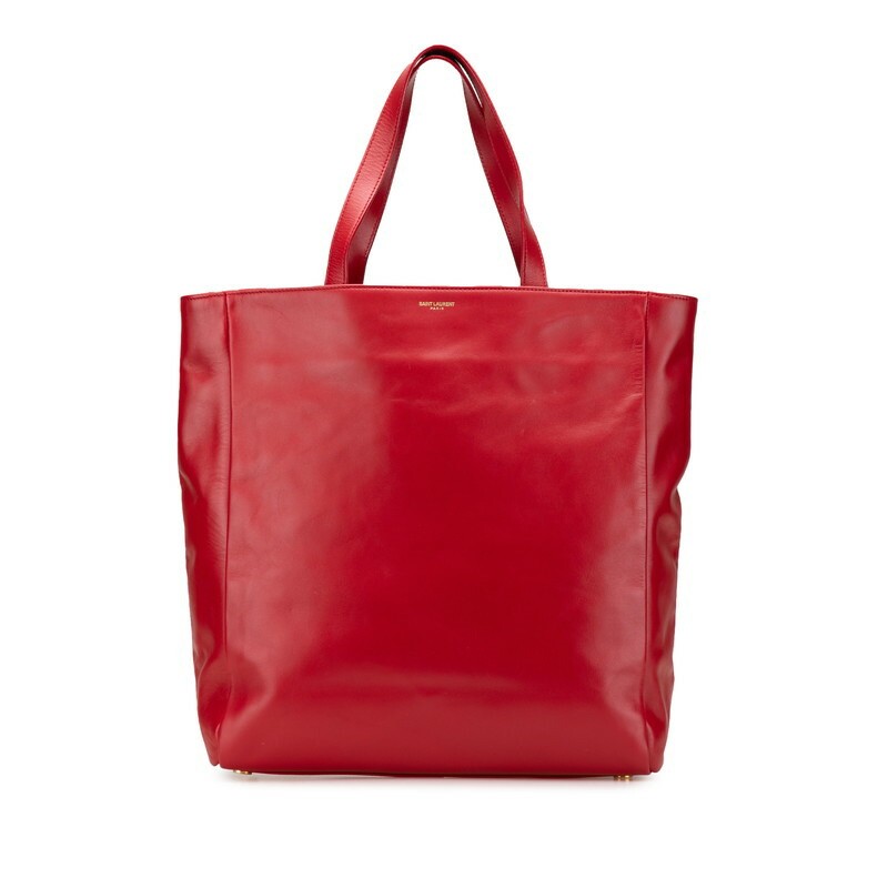 Saint Laurent Borsa Tote Reversibile 318340 Pelle Rossa Donna