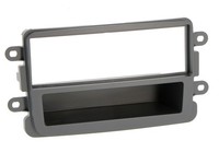 Autoradioblende 1-DIN Einbaurahmen Dunkel Grau FüR Opel Movano B X62