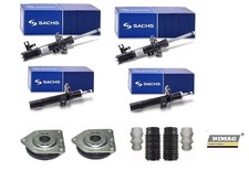 4 Sto&szlig;d&auml;mpfer Sachs Komplett+Halterungen+ Sturzpads Mercedes Klasse A W169