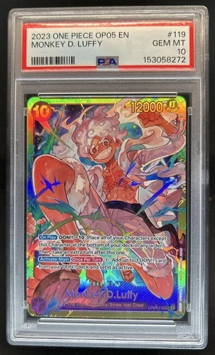 2025 One Piece Monkey.D.Luffy Special Card #OP05-119 PSA 10 GEM MINT