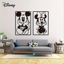 2PCS Cartoon Metal Wall Art Decor Wall Hanging for Home Living Room Bedroom