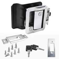 Upgraded RV Door Lock Replacement with Paddle Deadbolt, Camper Door Handle Latch