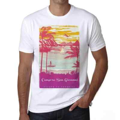 Men's Graphic T-Shirt Campora San Giovanni Escape To Paradise Eco-Friendly