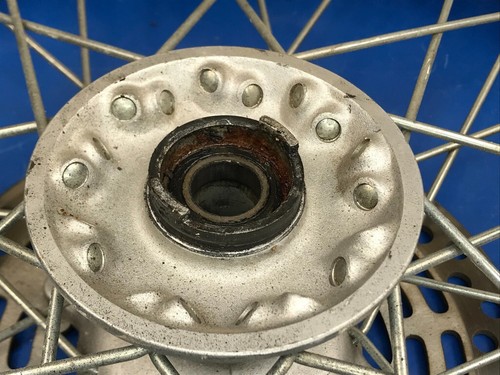 06 Suzuki DRZ400 DRZ 400 E S OEM Front Wheel Hub Rim Spokes Rotor Tire - Picture 12 of 14
